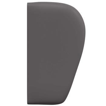 Kopfteil Ohr Dunkelgrau 40 x 23 x 6 cm PVC