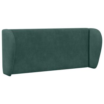 Kopfteil Ohr Grün 40 x 23 x 6 cm Samt