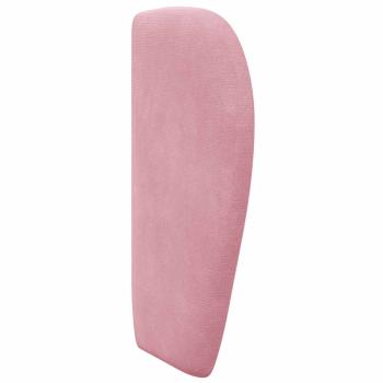Kopfteil Ohr Rosa 40 x 23 x 6 cm Samt
