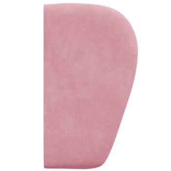 Kopfteil Ohr Rosa 40 x 23 x 6 cm Samt