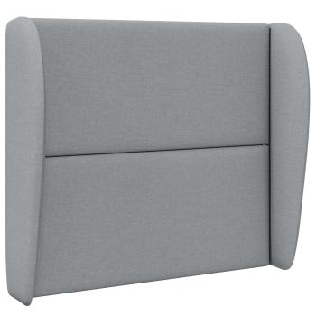 Kopfteil Ohr Hellgrau 80 x 23 x 6 cm Stoff
