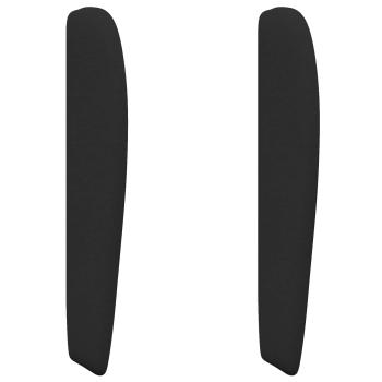 Kopfteil Ohr Schwarz 80 x 23 x 6 cm Stoff