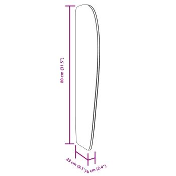Kopfteil Ohr Schwarz 80 x 23 x 6 cm Stoff