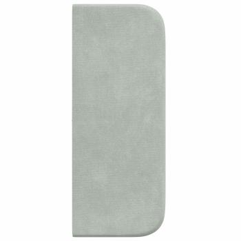 Kopfteil Ohr Hellgrau 40,5 x 40,5 x 4 cm Samt