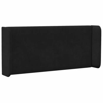Kopfteil Ohr Schwarz 40,5 x 40,5 x 4 cm Samt