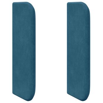Kopfteil Ohr Blau 40,5 x 40,5 x 4 cm Samt