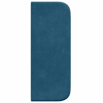 Kopfteil Ohr Blau 40,5 x 40,5 x 4 cm Samt