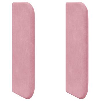 Kopfteil Ohr Rosa 40,5 x 40,5 x 4 cm Samt