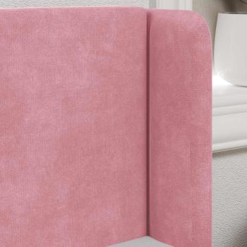 Kopfteil Ohr Rosa 40,5 x 40,5 x 4 cm Samt