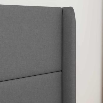 Kopfteil Ohr Grau 80 x 16 x 4 cm Stoff