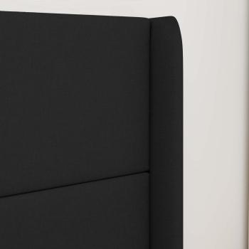Kopfteil Ohr Schwarz 80 x 16 x 4 cm Stoff