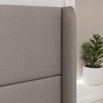 Kopfteil Ohr Taupe 80 x 16 x 4 cm Stoff