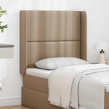 ARDEBO.de - Kopfteil Ohr Braun 80 x 16 x 4 cm PVC