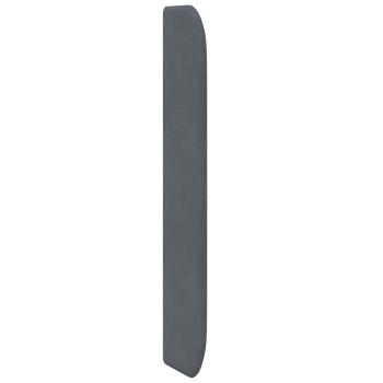 Kopfteil Ohr Grau 80 x 16 x 4 cm Samt