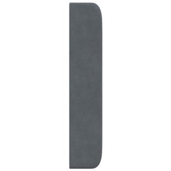 Kopfteil Ohr Grau 80 x 16 x 4 cm Samt