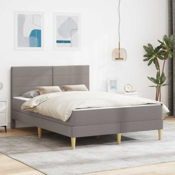 ARDEBO.de - Bettrahmen 160 x 200 cm Taupe