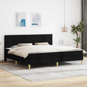 ARDEBO.de - Bettrahmen 200 x 200 cm Schwarz