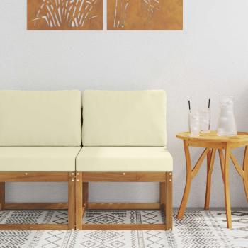 ARDEBO.de - Outdoor Mittelsofa Massivholz Akazie