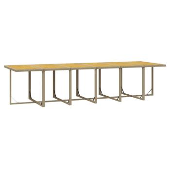 13-tlg. Garten-Essgruppe mit Kissen Poly Rattan Beige