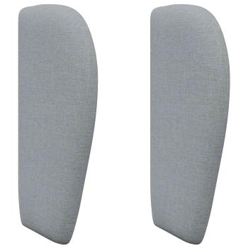 Kopfteil Ohr Hellgrau 40 x 23 x 6 cm Stoff