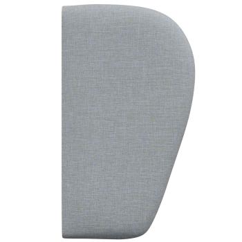 Kopfteil Ohr Hellgrau 40 x 23 x 6 cm Stoff