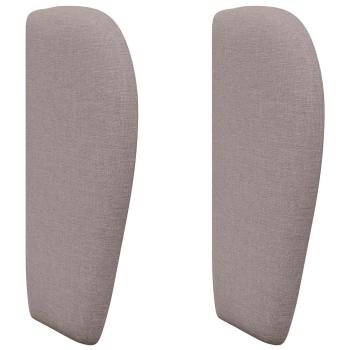 Kopfteil Ohr Taupe 40 x 23 x 6 cm Stoff