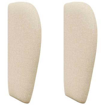 Kopfteil Ohr Creme 40 x 23 x 6 cm Stoff
