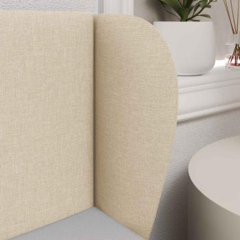 Kopfteil Ohr Creme 40 x 23 x 6 cm Stoff