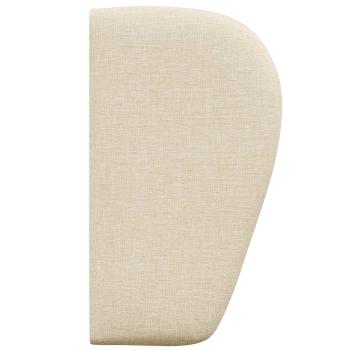 Kopfteil Ohr Creme 40 x 23 x 6 cm Stoff