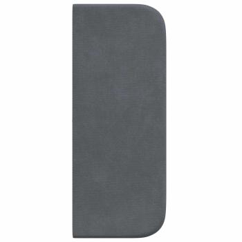 Kopfteil Ohr Grau 40,5 x 40,5 x 4 cm Samt