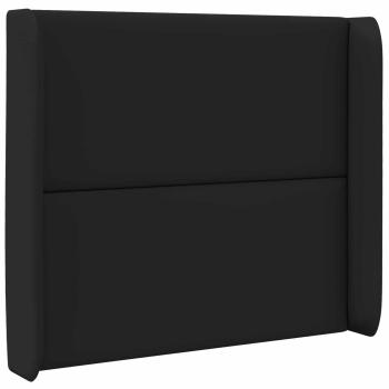 Kopfteil Ohr Schwarz 80 x 16 x 4 cm PVC