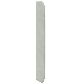 Kopfteil Ohr Hellgrau 80 x 16 x 4 cm Samt