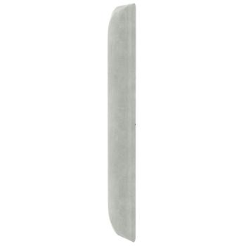 Kopfteil Ohr Hellgrau 80 x 16 x 4 cm Samt