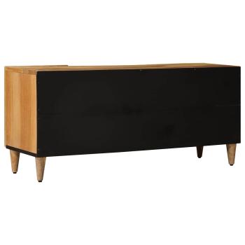 TV-Schränk mit Regal Natur 105 x 33 x 46 cm Massivholz Mango