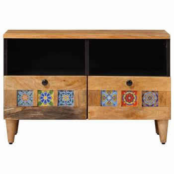TV-Schränk Natur 70 x 33 x 46 cm Massivholz Mango