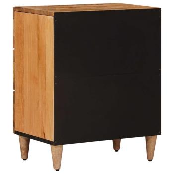 Nachttisch Natur 50 x 33 x 62 cm Massivholz Mango