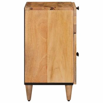 Nachttisch Natur 50 x 33 x 60 cm Massivholz Mango