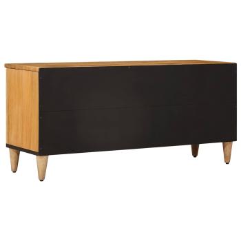 TV-Schränk mit Regal Natur 100 x 33 x 46 cm Massivholz Mango