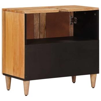 Waschbeckenschrank Natur 62 x 33 x 58 cm Massivholz Mango