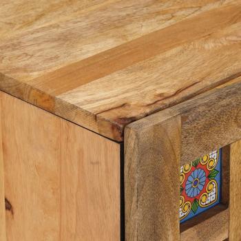 Badezimmer Hängeschrank Natur 38 x 33 x 48 cm Massivholz Mango