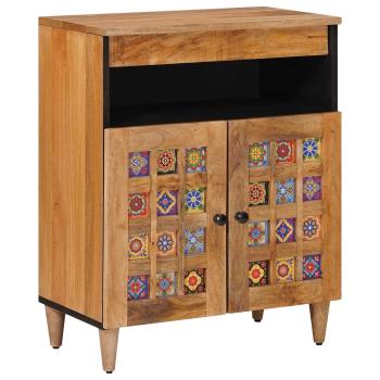 ARDEBO.de - Sideboard Natur 60 x 33 x 75 cm Massivholz Mango
