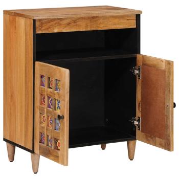 Sideboard Natur 60 x 33 x 75 cm Massivholz Mango