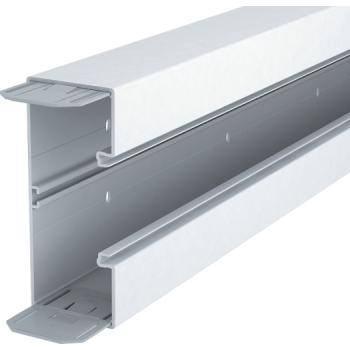 OBO Bettermann Geräteeinbaukanal mit Bodenlochung 70x170x2000, PVC, reinweiß, RAL 9010 (2 m)