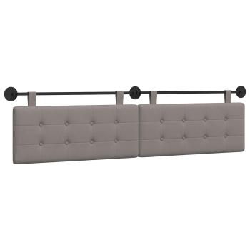 Hängendes Kopfteil Taupe Stoff