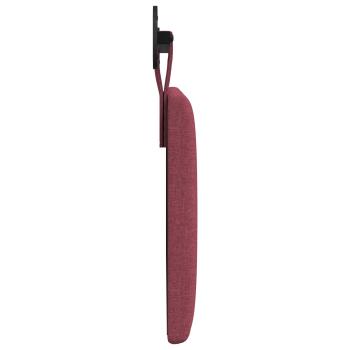 Hängendes Kopfteil Weinrot Stoff