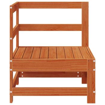 Gartenecksofa Massives Kiefernholz Wachsbraun 62 x 62 x 70,5 cm