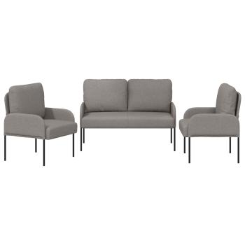 Sofagarnituren 3 Stk. Taupe Sperrholz
