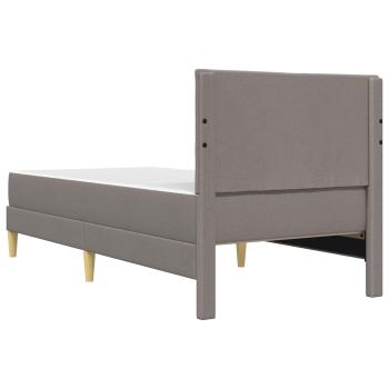 Bettrahmen Taupe 90 x 190 cm Polyester