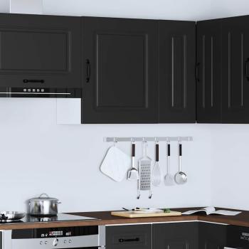 Küchen-Hängeschrank Kalmar Schwarz Holzwerkstoff