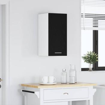 Hängeschrank Schwarz Eichen-Optik 30x31x60 cm Holzwerkstoff